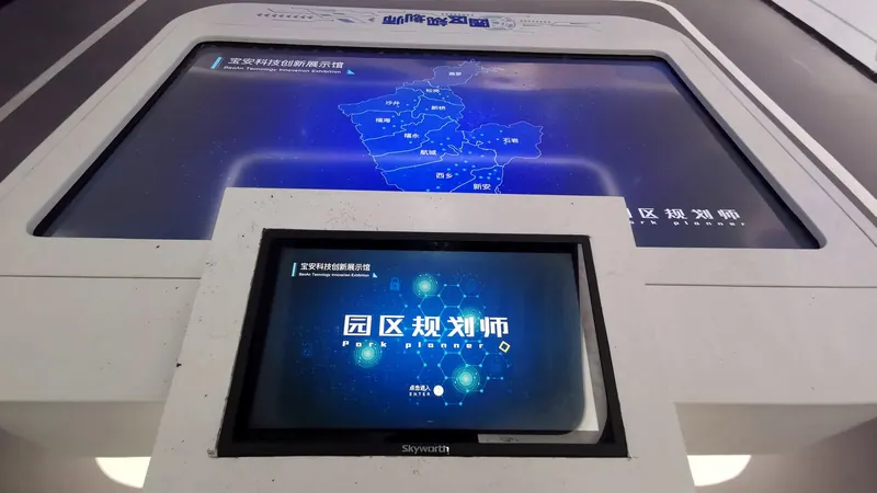 多屏融合显示墙实景